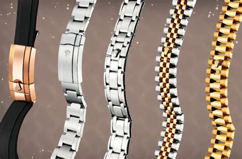 Rolex watch bracelet types